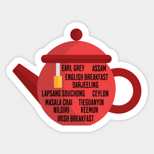 Best Black Teas Teapot Sticker